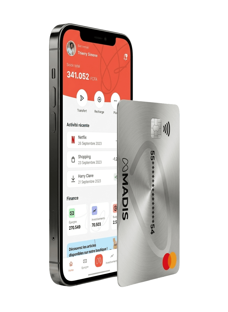 Carte Madis et application mobile